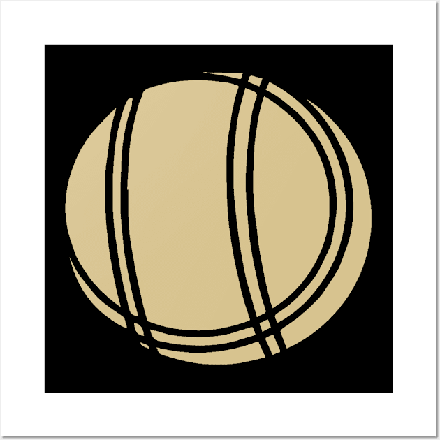 Bocchia ball boules petanque Wall Art by HBfunshirts